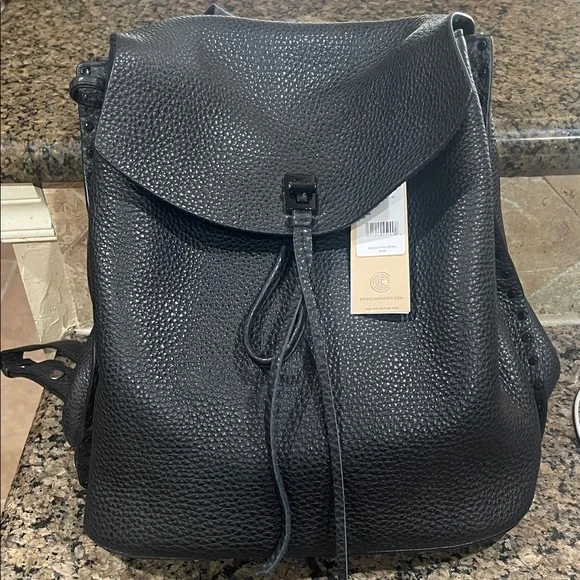 Rebecca Minkoff Chic Black Pebbled Medium Backpack Rebecca Minkoff Julian Zipped Medium Leather | Mercari main image 4